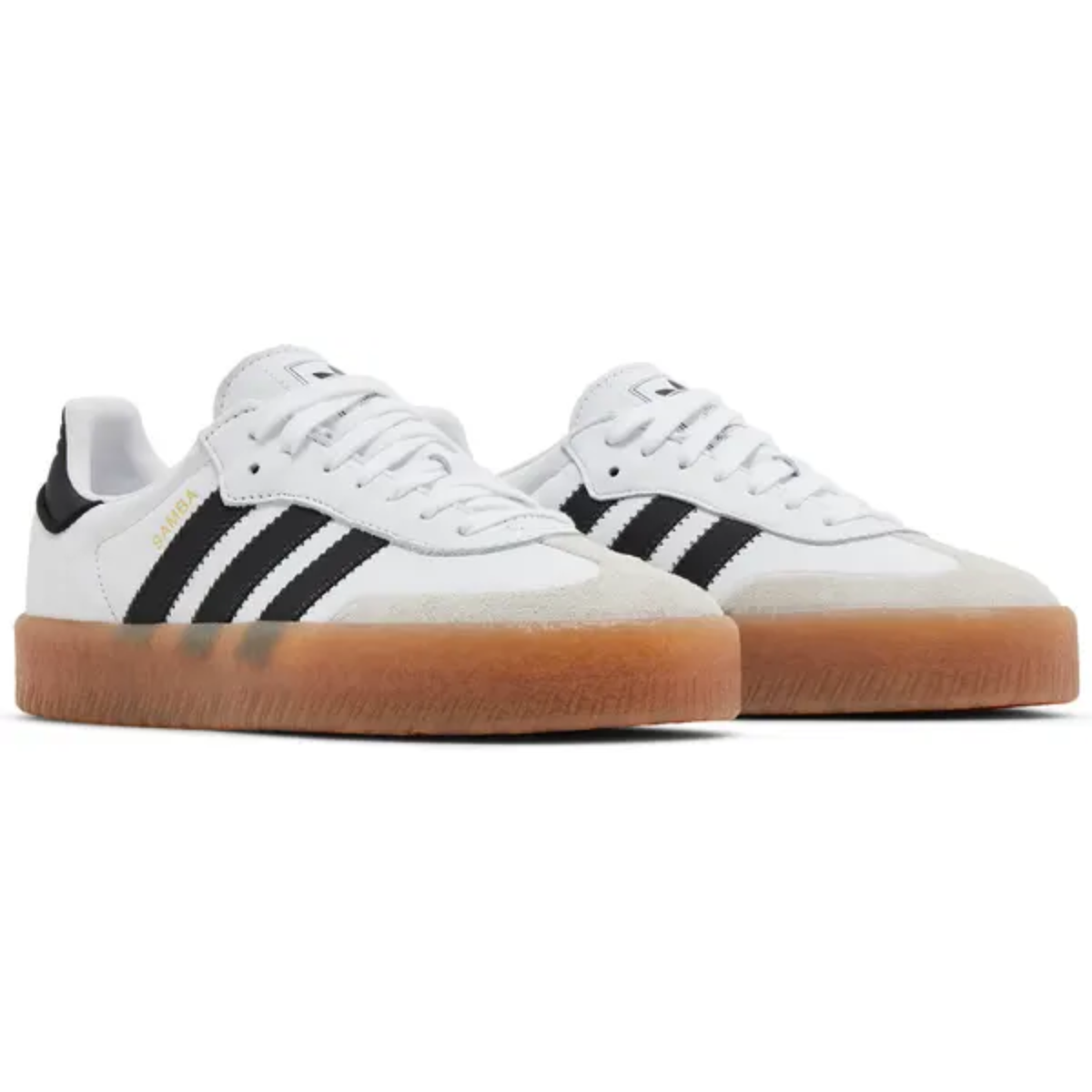 Adidas Originals Women's White/Black Sambae Sneakers, JI1349 (No Box)