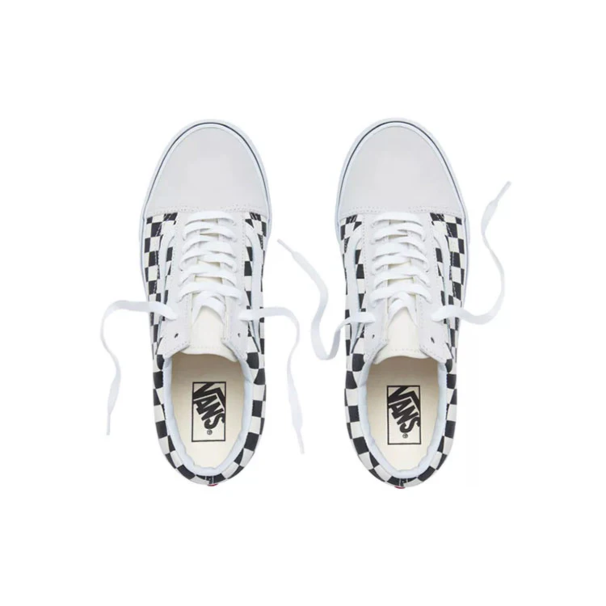 Vans Men's Old Skool Sneakers, White / Black Checkerboard, VN0A38G127K