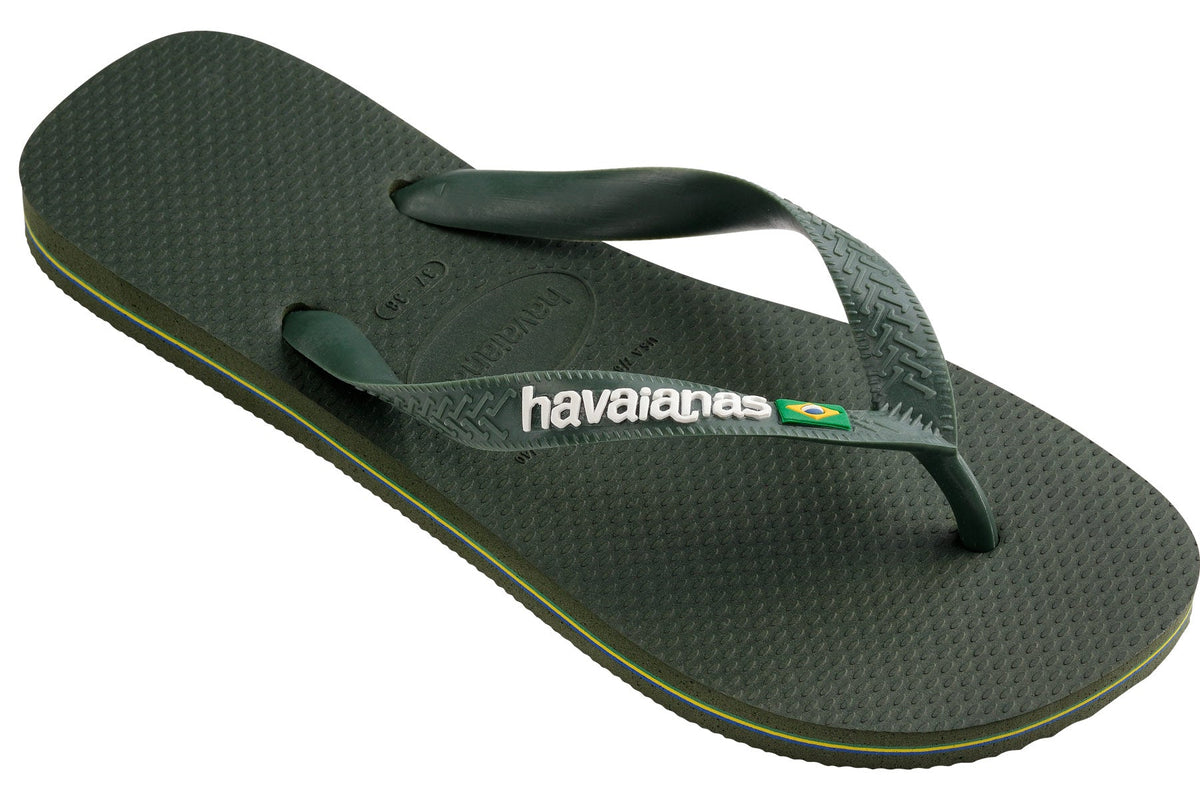 Havaianas Brasil Logo - Green Olive