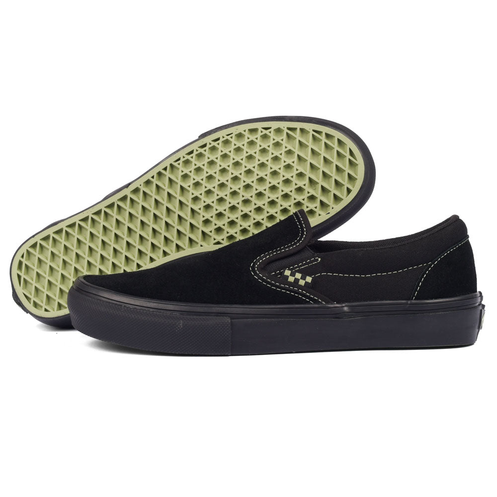 Vans - Skate Slip-On (Black/Olive Green)