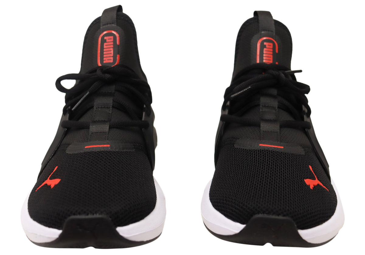 Puma Softride Enzo 5 Mens Comfortable Shoes Black Red