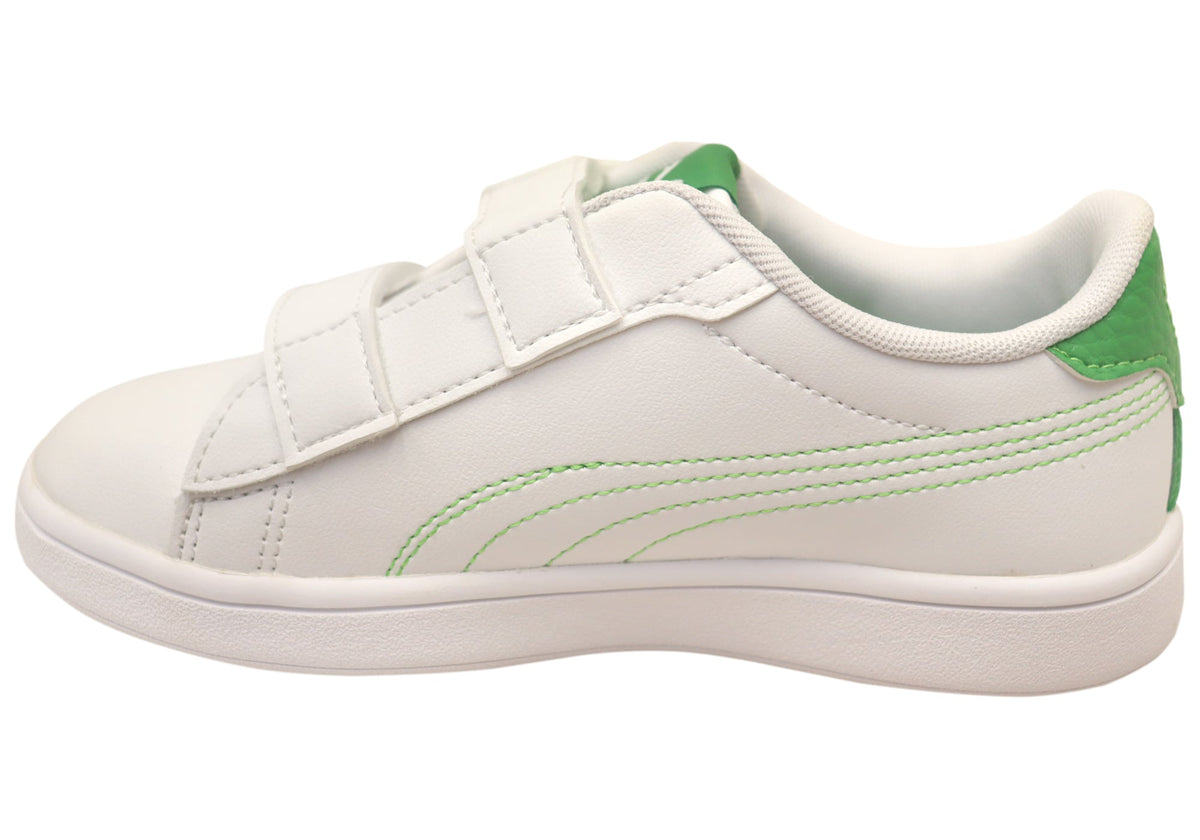 Puma Smash 3.0 Dino V PS Kids Boys Adjustable Strap Sneakers