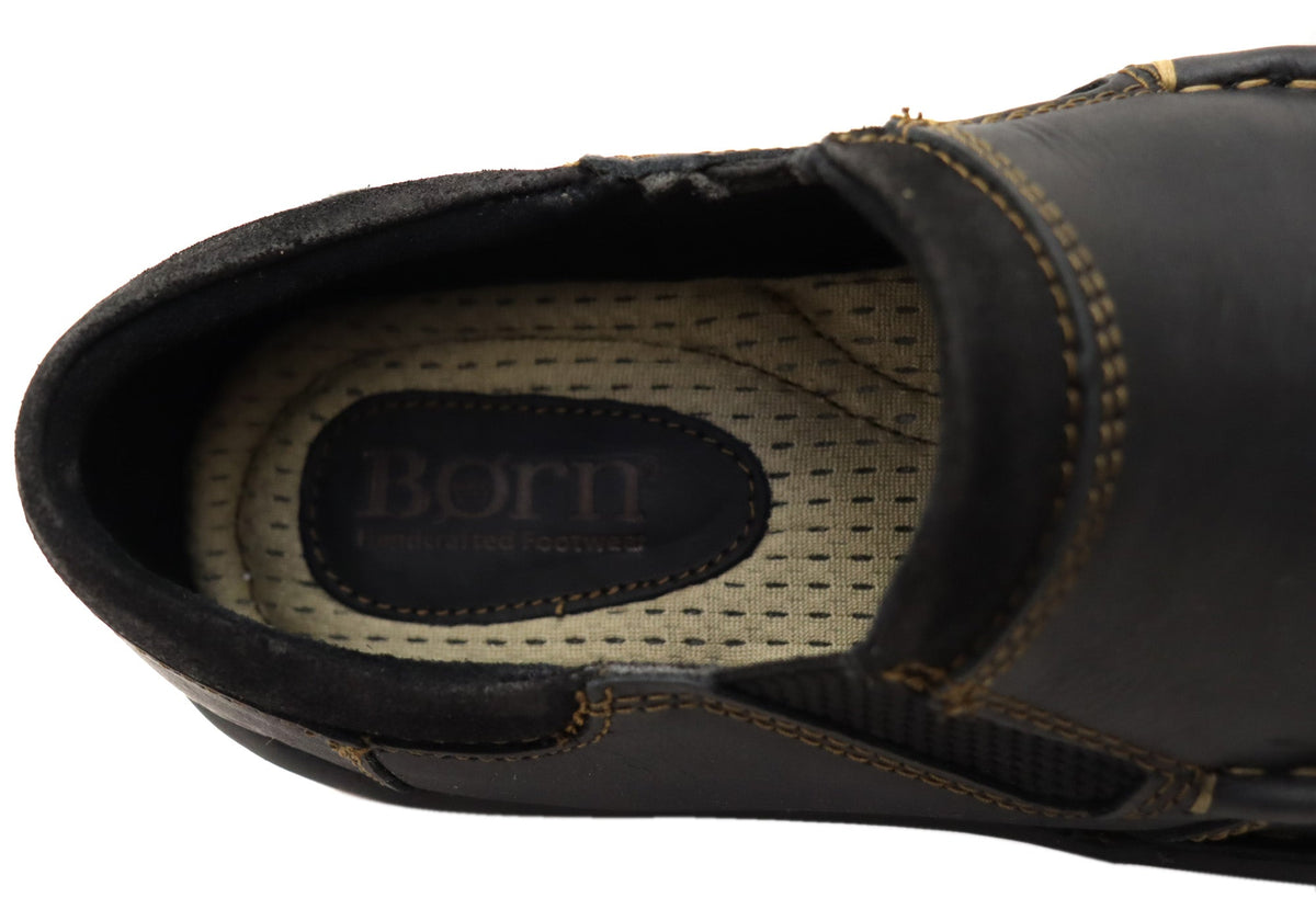 Born Mens Gudmund Leather Comfortable Slip On Shoes