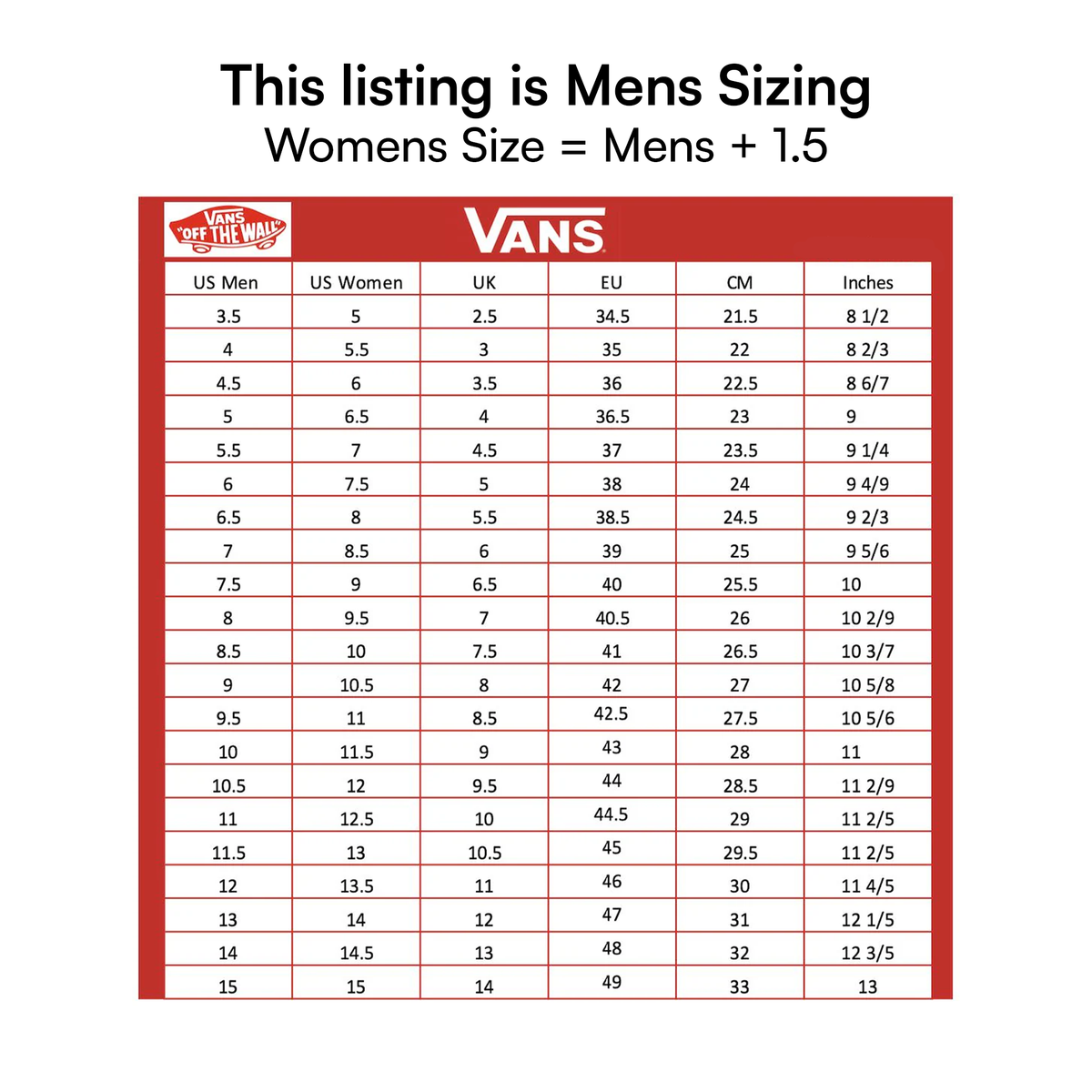 Vans Men's Sk8-Hi Sneakers, Red / White, VN0A4BV6JV6