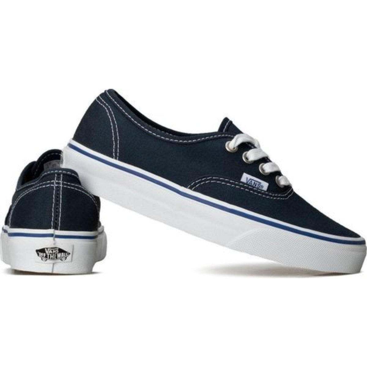 Vans Mens Blue Authentic Midnight Sneakers, VN0004MLJPV