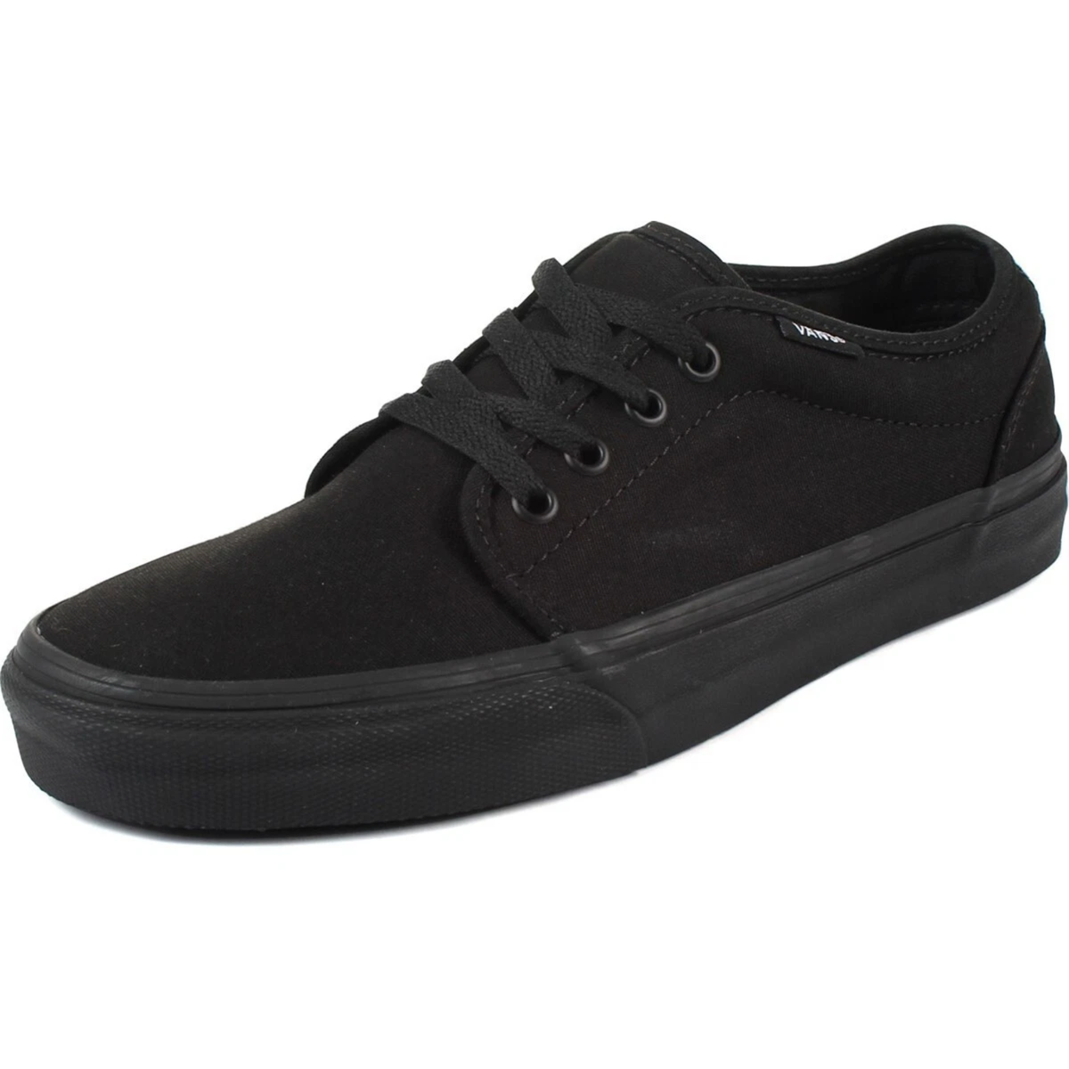 Vans Mens Black/Black 106 Vulcanized Canvas Sneakers, VN00099ZBLK