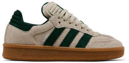 Adidas Originals Men's Samba Sneakers, Putty Grey / Collegiate Green / Gum, JI3197