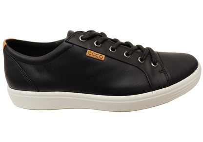 ECCO Mens Soft 7 Comfortable Leather Casual Lace Up Sneakers Shoes