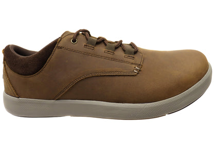 Slatters Griffin Mens Comfortable Leather Lace Up Casual Shoes