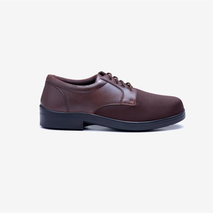 Mens Wide Fit Tredd Well Ryan Lace Up Shoes - Brown