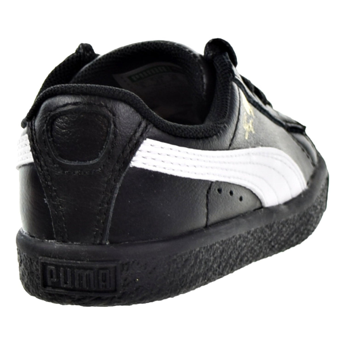 Puma Clyde Core L Foil Toddler Shoes Puma Black/Puma White