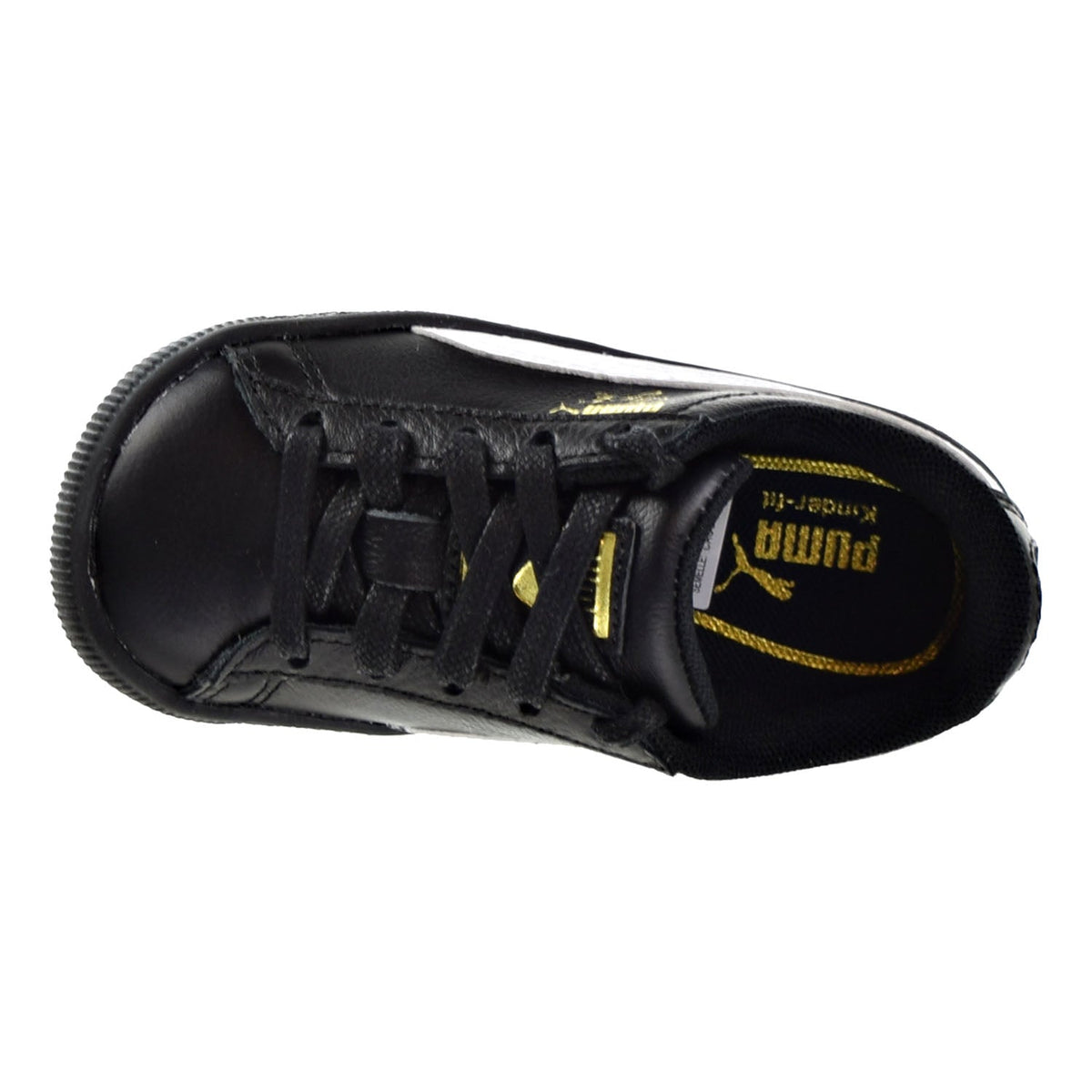 Puma Clyde Core L Foil Toddler Shoes Puma Black/Puma White