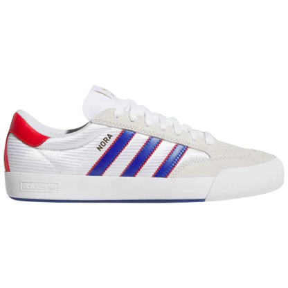 Adidas Originals Men's White/Blue/Scarlet Nora Sneakers, JP8585 (No Box)