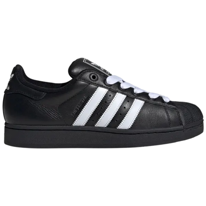Adidas Originals Men's Black Superstar 2 Sneakers, JI3538 (No Box)