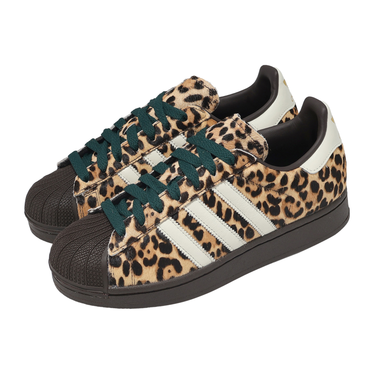 Adidas Originals Women's Brown Superstar II 'Leopard' Sneakers, KI4203