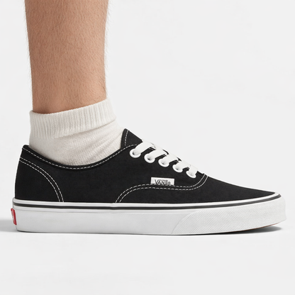 Vans Men's Black Authentic Canvas Sneakers, VN000EE3BLK