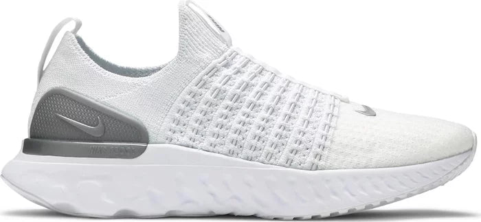 Women’s Nike React Phantom Run Flyknit 2 'True White Silver'