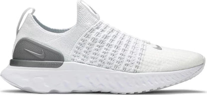Women’s Nike React Phantom Run Flyknit 2 'True White Silver'