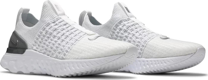 Women’s Nike React Phantom Run Flyknit 2 'True White Silver'