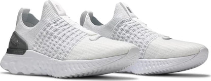 Women’s Nike React Phantom Run Flyknit 2 'True White Silver'