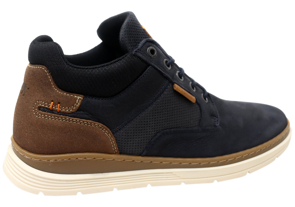Wild Rhino Banff Mens Comfortable Leather Wide Fit Casual Boots