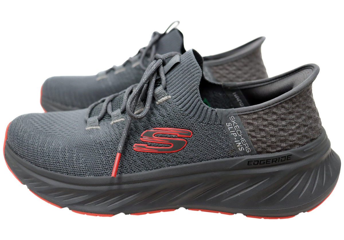 Skechers Mens Slip Ins Relaxed Fit Edgeride Raygo Comfortable Shoes