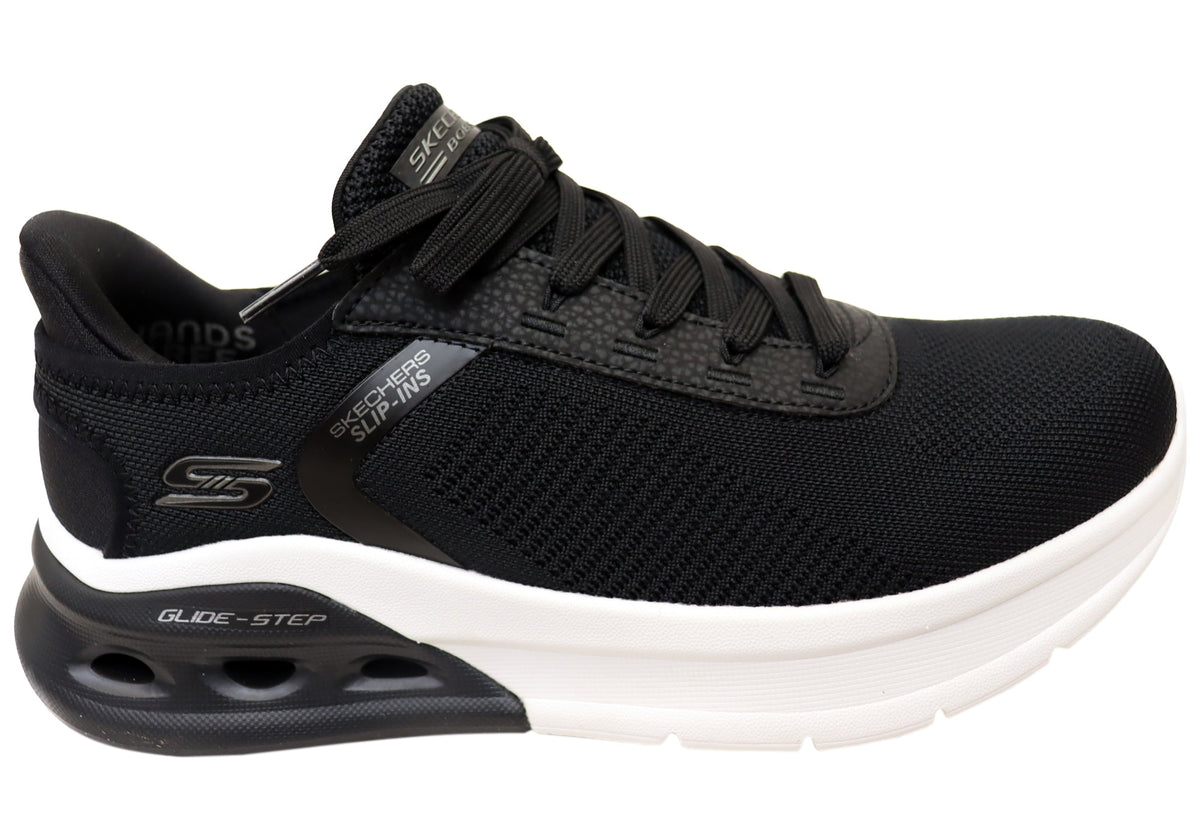 Skechers Mens Slip Ins BOBS Sport Arc Wave 2.0 Comfortable Shoes