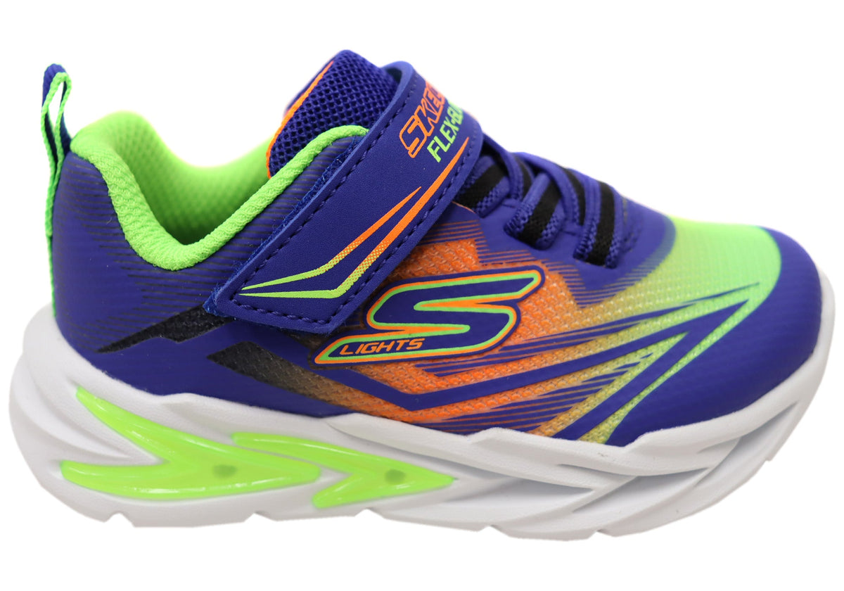 Skechers Kids Infants Boy S Lights Flex Glow Ultra Comfortable Shoes