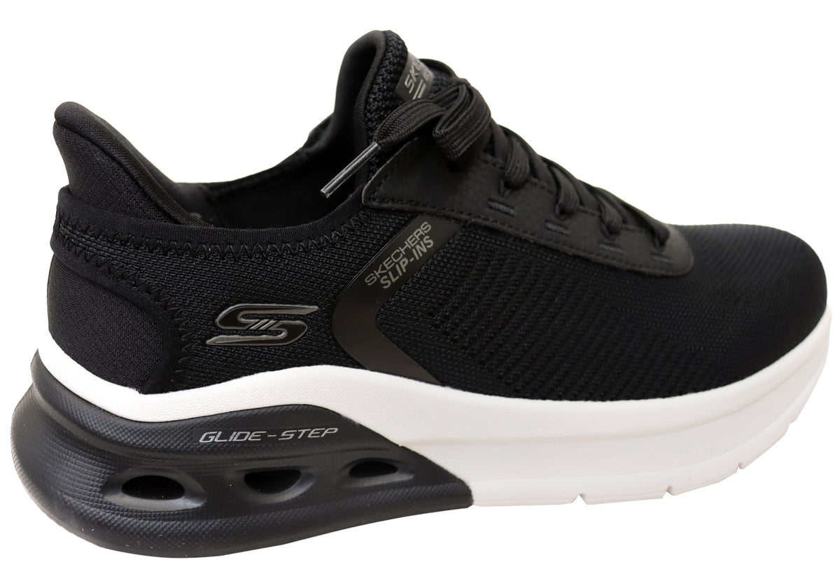 Skechers Mens Slip Ins BOBS Sport Arc Wave 2.0 Comfortable Shoes