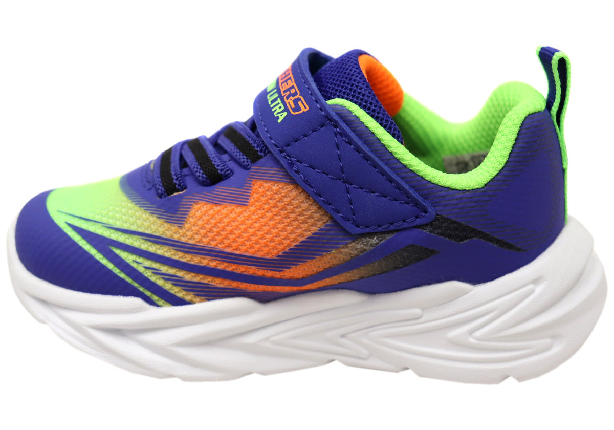 Skechers Kids Infants Boy S Lights Flex Glow Ultra Comfortable Shoes