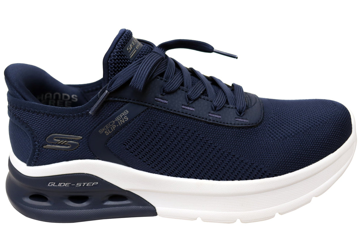 Skechers Mens Slip Ins BOBS Sport Arc Wave 2.0 Comfortable Shoes