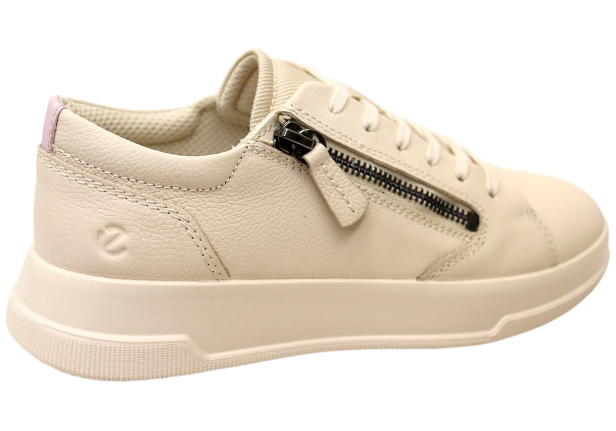 ECCO Move Womens Zip Lace Comfortable Sneakers