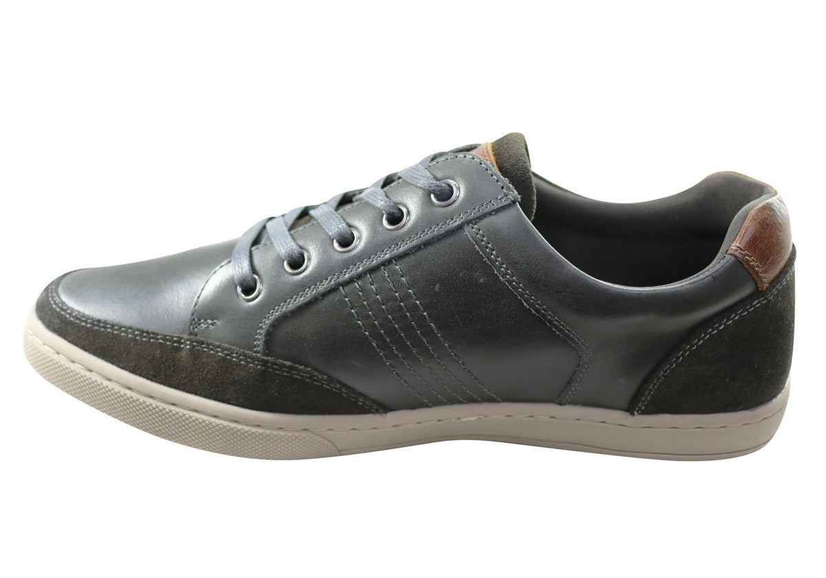 Slatters Bristol Mens Comfortable Leather Lace Up Casual Shoes