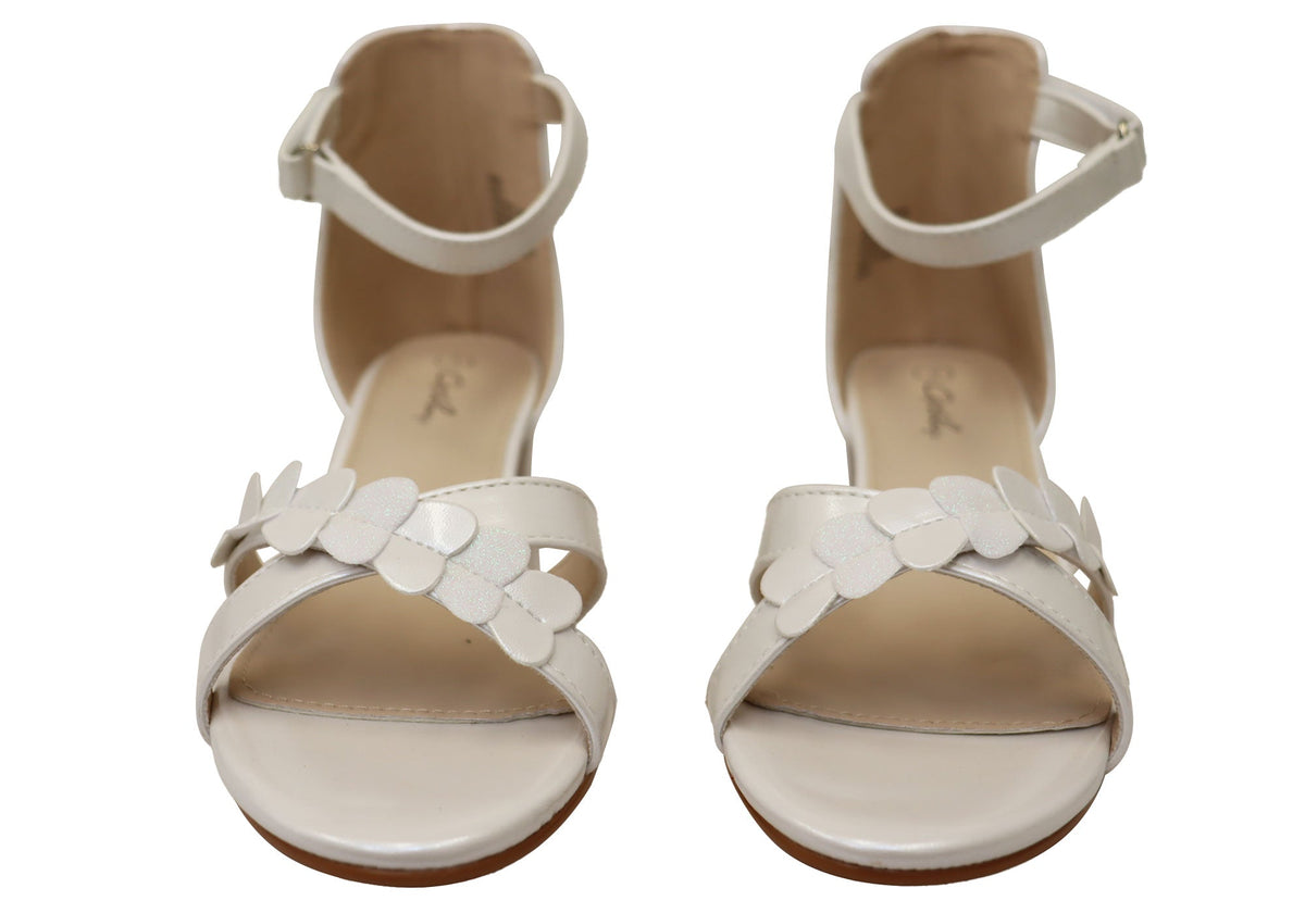 Grosby Jewel Kids Girls Comfortable Low Heel Sandals