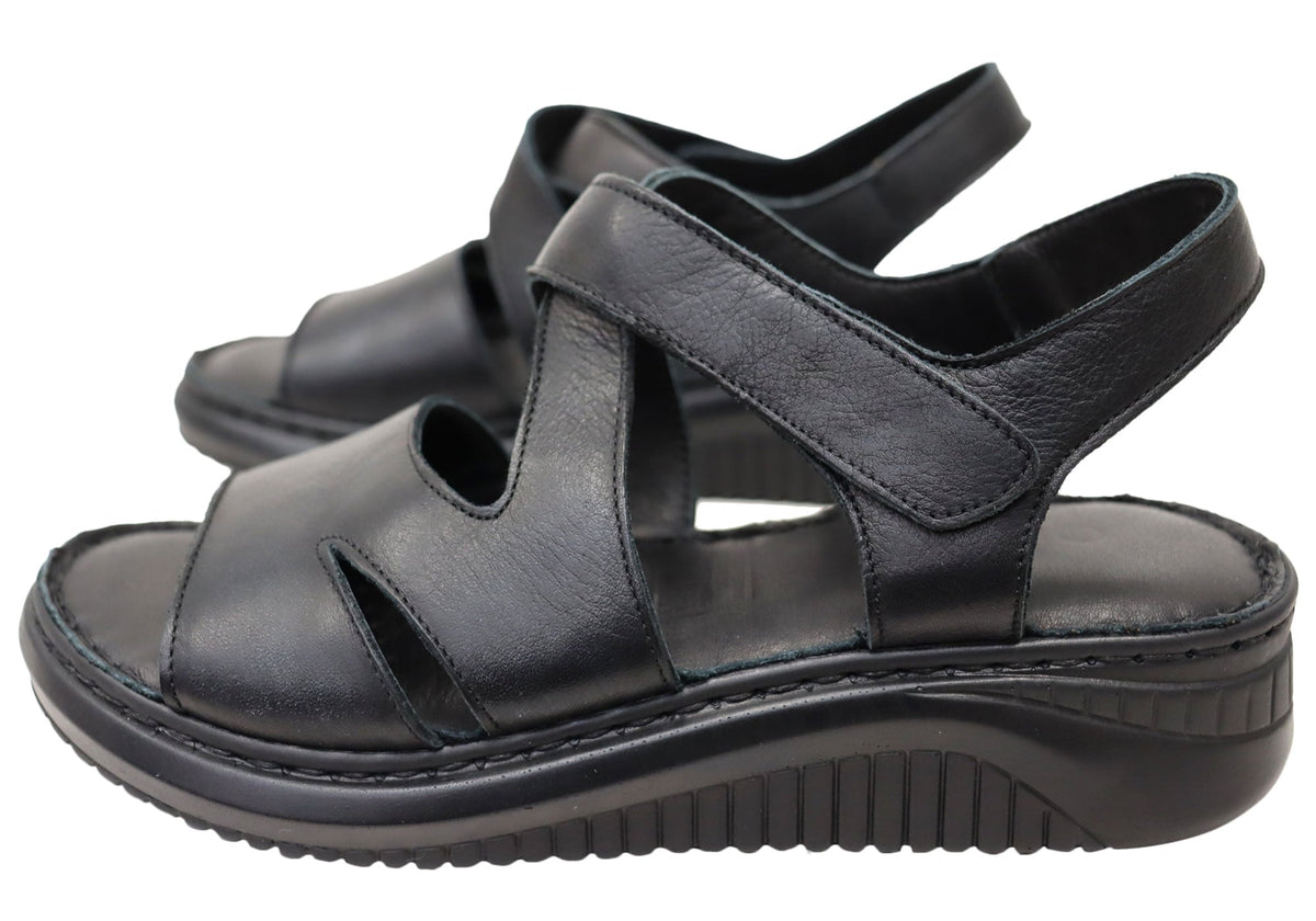 Orizonte Shana Womens Comfortable European Leather Sandals