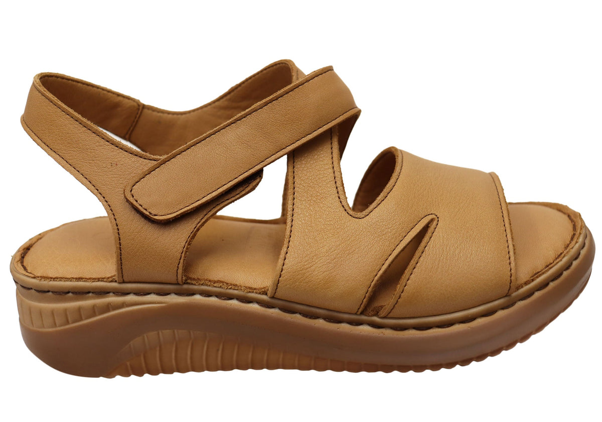Orizonte Shana Womens Comfortable European Leather Sandals