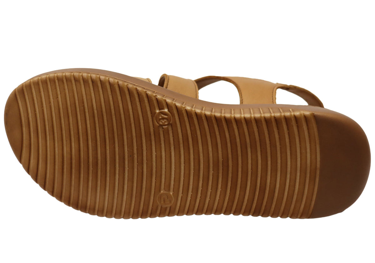 Orizonte Shana Womens Comfortable European Leather Sandals