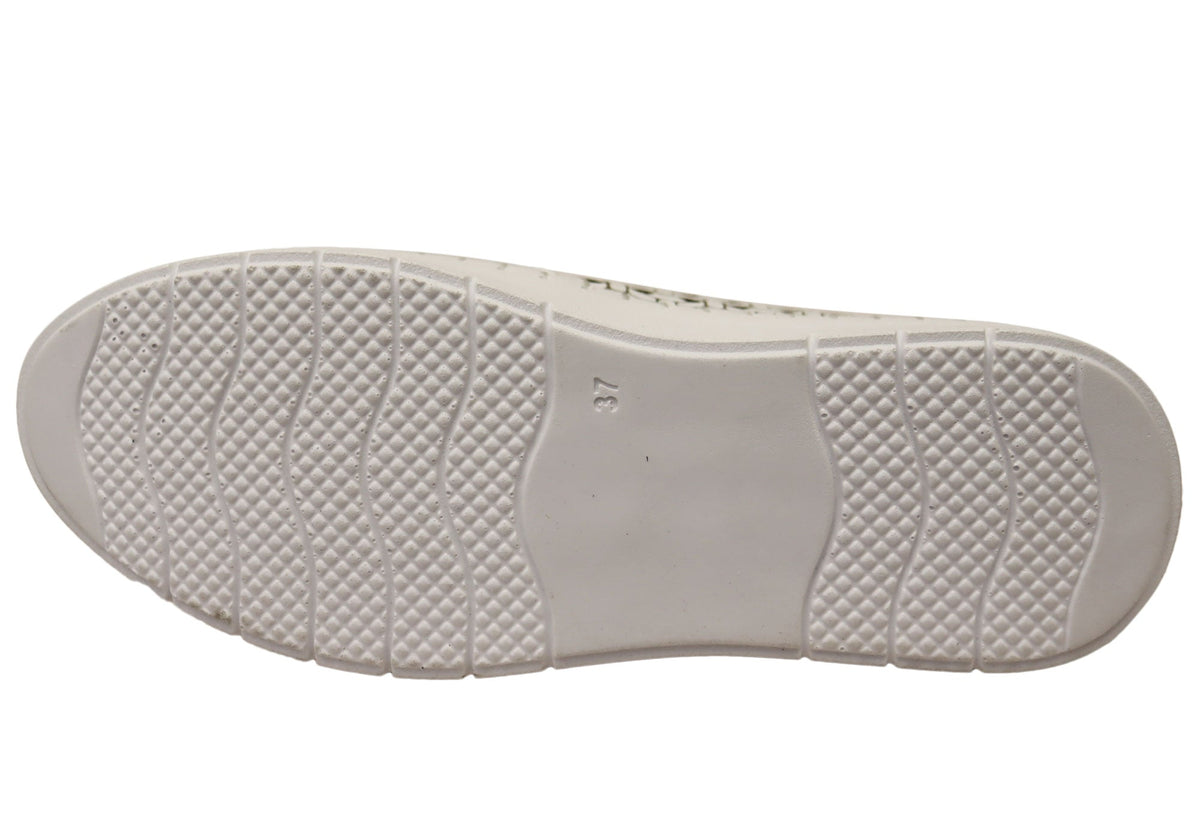 Orizonte Huntlee Womens European Leather Comfortable Slip On Shoes