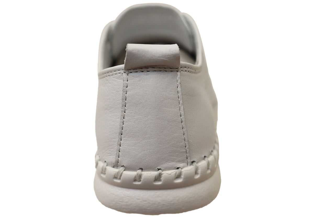 Orizonte Stride Womens European Leather Comfortable Slip On Shoes