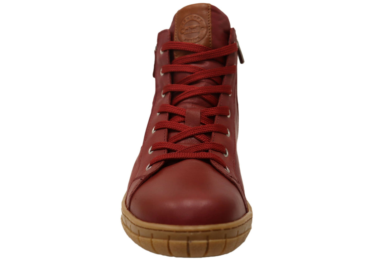Cabello Comfort Reagan Womens Comfortable Leather European Ankle Boots