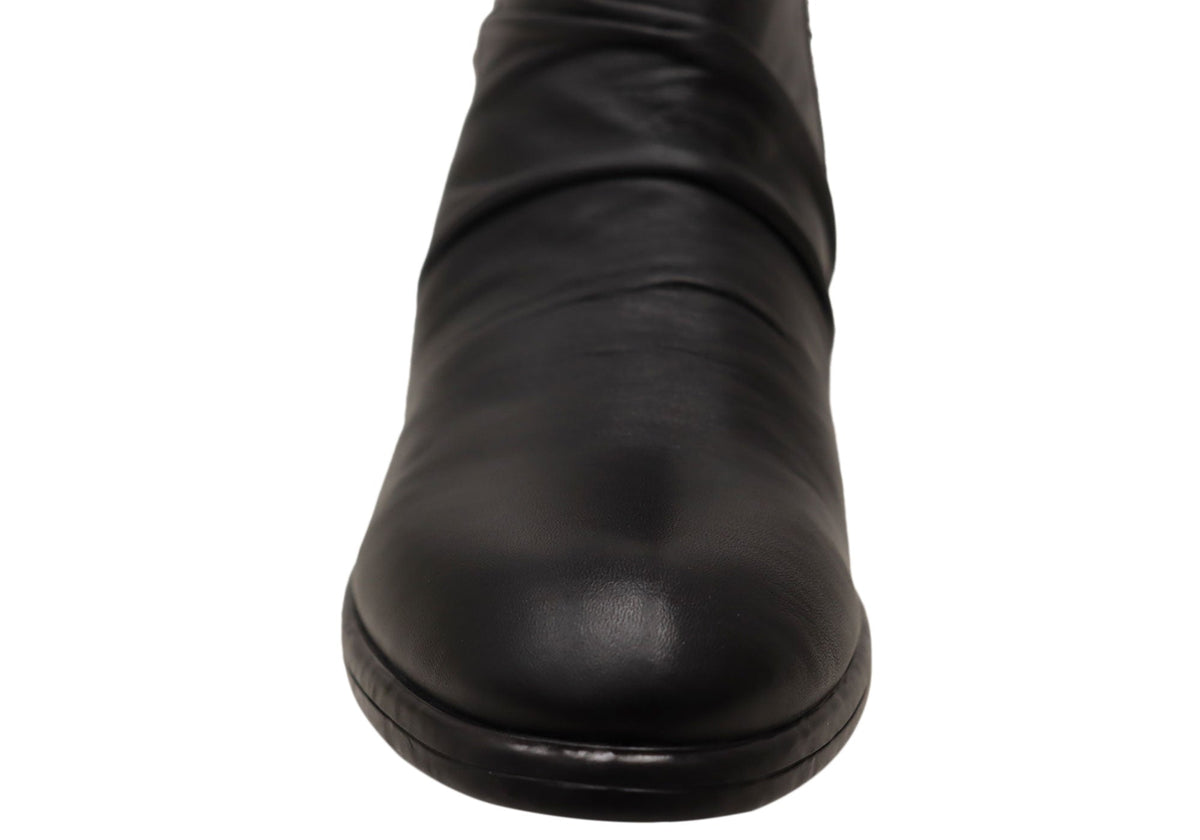 Cabello Comfort Enrich Womens Leather European Low Heel Ankle Boots