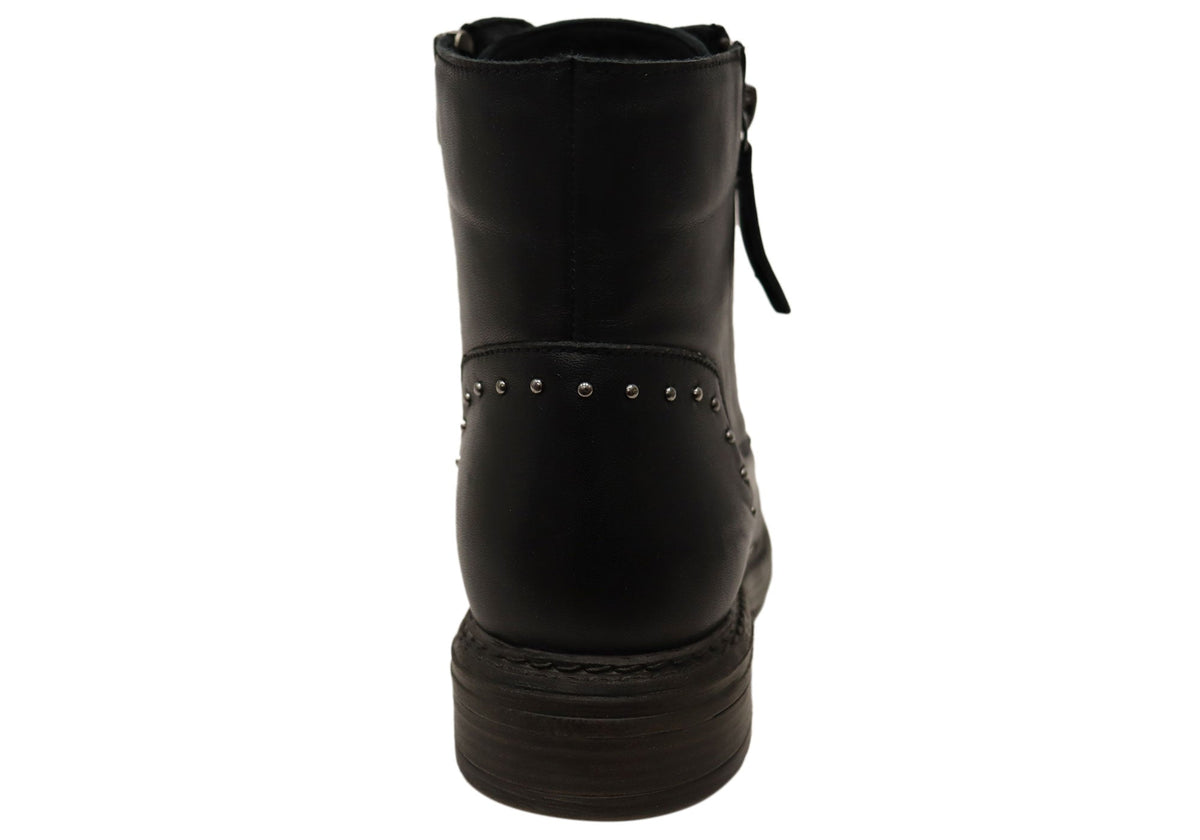 Cabello Comfort Esther Womens Comfortable Leather European Ankle Boots