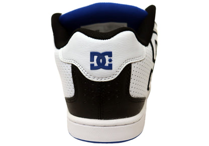 DC Shoes Mens Comfortable Leather Net Shoes White Black Blue