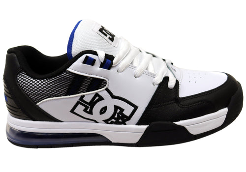 DC Shoes Mens Comfortable Leather Versatile Shoes White Black Blue