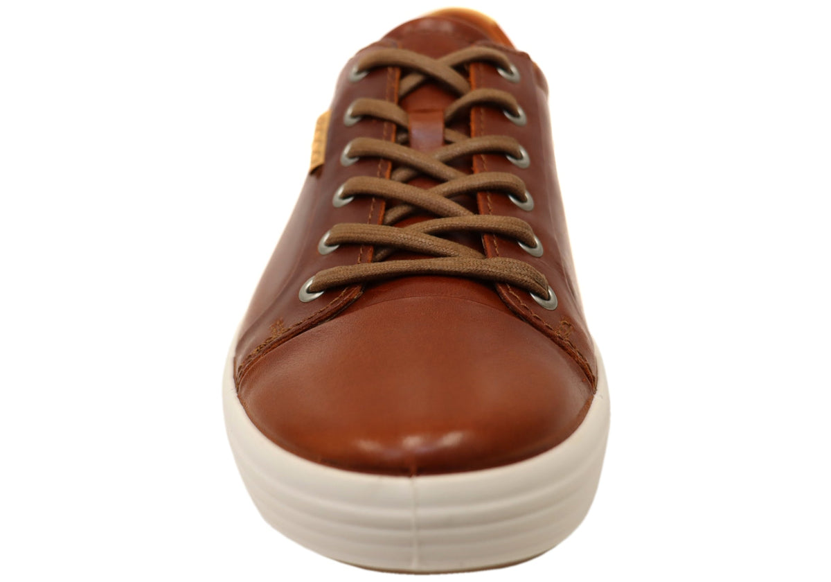 ECCO Mens Soft 7 Comfortable Leather Casual Lace Up Sneakers Shoes