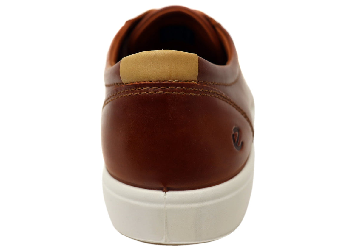 ECCO Mens Soft 7 Comfortable Leather Casual Lace Up Sneakers Shoes