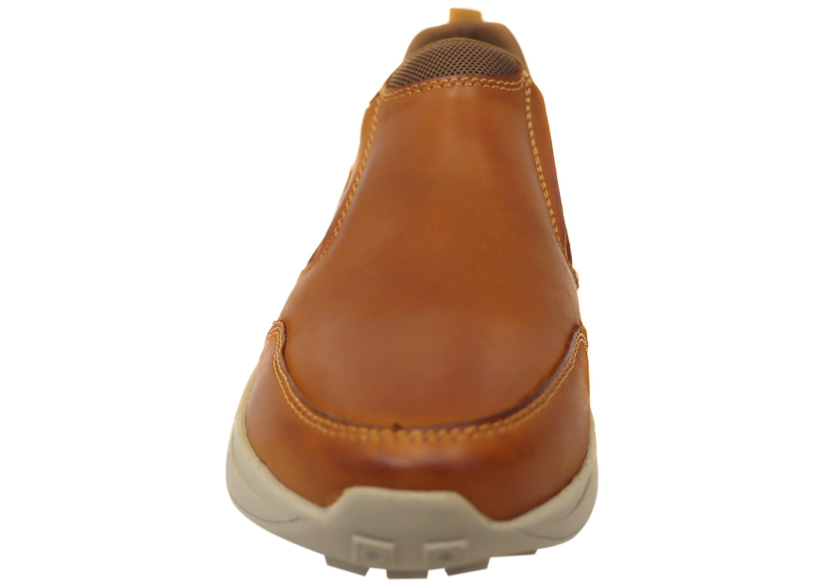 Explorer Ramone Mens Comfortable Leather Slip On Casual Shoes