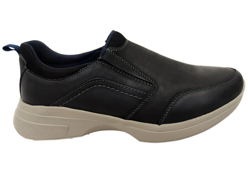 Explorer Ramone Mens Comfortable Leather Slip On Casual Shoes