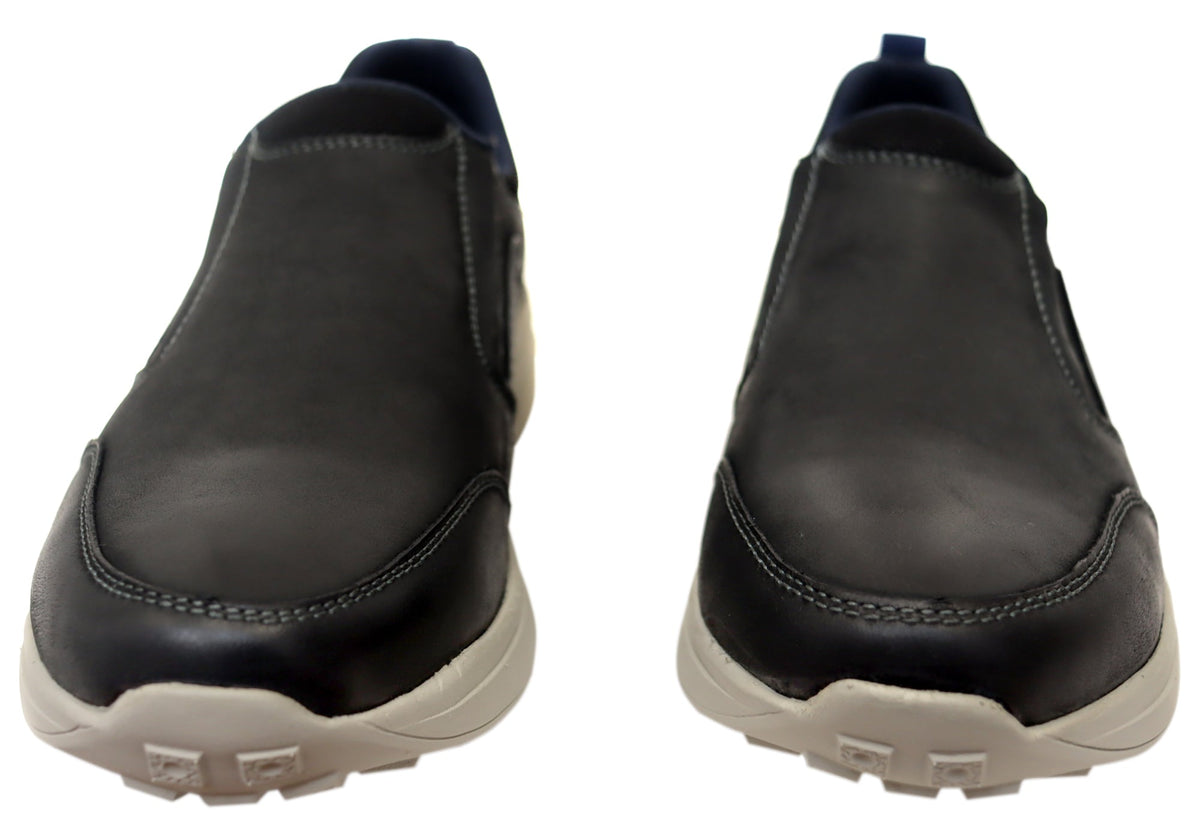 Explorer Ramone Mens Comfortable Leather Slip On Casual Shoes