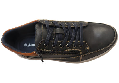 Explorer Rico Mens Comfortable Leather Lace Up Casual Shoes